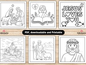 96 Bible Coloring Pages for Kids and Adults