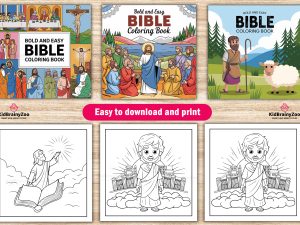 96 Bible Coloring Pages for Kids and Adults. Free Printable Bible Coloring Pages PDF for Kids
