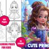 100 Cute Princess Coloring Pages for Kids