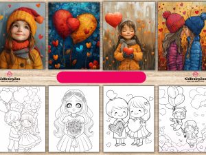 150 Cute Valentine’s Day Coloring Pages for Kids