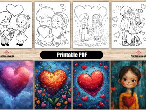 150 Cute Valentine’s Day Coloring Pages for Kids