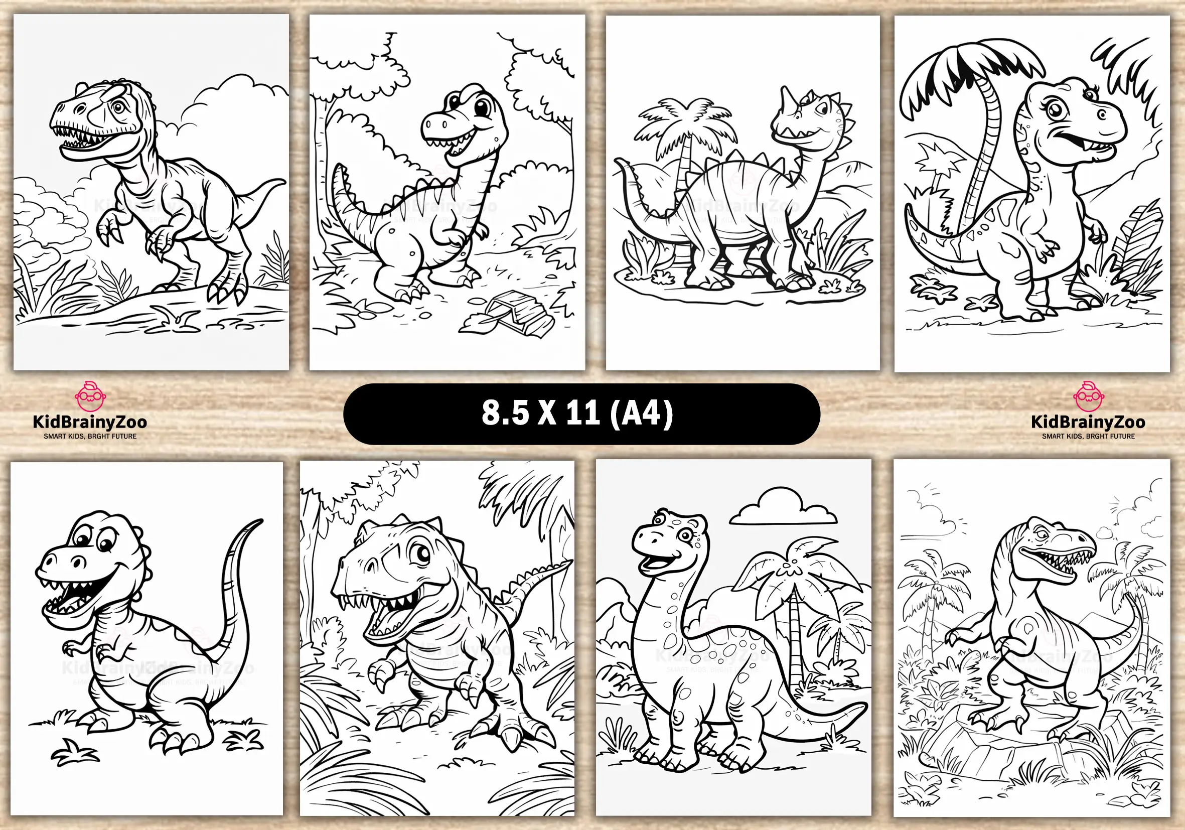 Dinosaur Coloring Pages for Kids