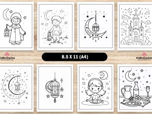 120 Eid Mubarak Coloring Pages for Kids