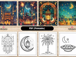 120 Eid Mubarak Coloring Pages for Kids