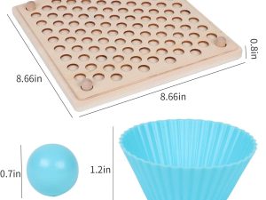 Wooden Peg Board Beads Game for Kids