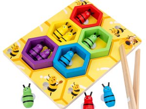Montessori early education aid clip bee children's toys