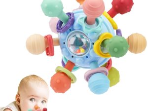 Baby Montessori Sensory Toys For  Baby Teether Teething Toys For Babies 0 3 6 9 12 18 Months Newborn Infant Learning Developmental Toys