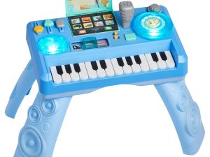 Baby DJ Playset For Toddlers 1-3, Educational Musical Table Toys With 133 Sound Sources, Recording And LED DJ Turntable, Baby Activity Table For Birthday, Gift For Kids Aged 6 Months