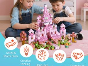 Magnetic Blocks 100 PCS Princess Castle Set STEM Montessori Sensory Toys