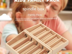 Montessori Spindle Box Family Version Math Teaching Aids Educational Toys